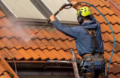 Démoussage et hydrofuge de toiture à Mouxy